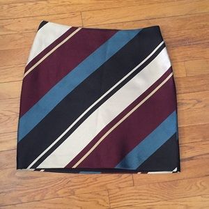 EVERYTHING MUST GO Ann Taylor stripe skirt, 10